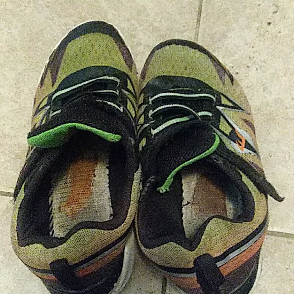 Worn out shoes